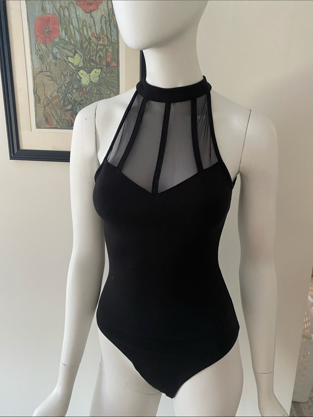 {GUESS} Black Mesh Women’s Bodysuit